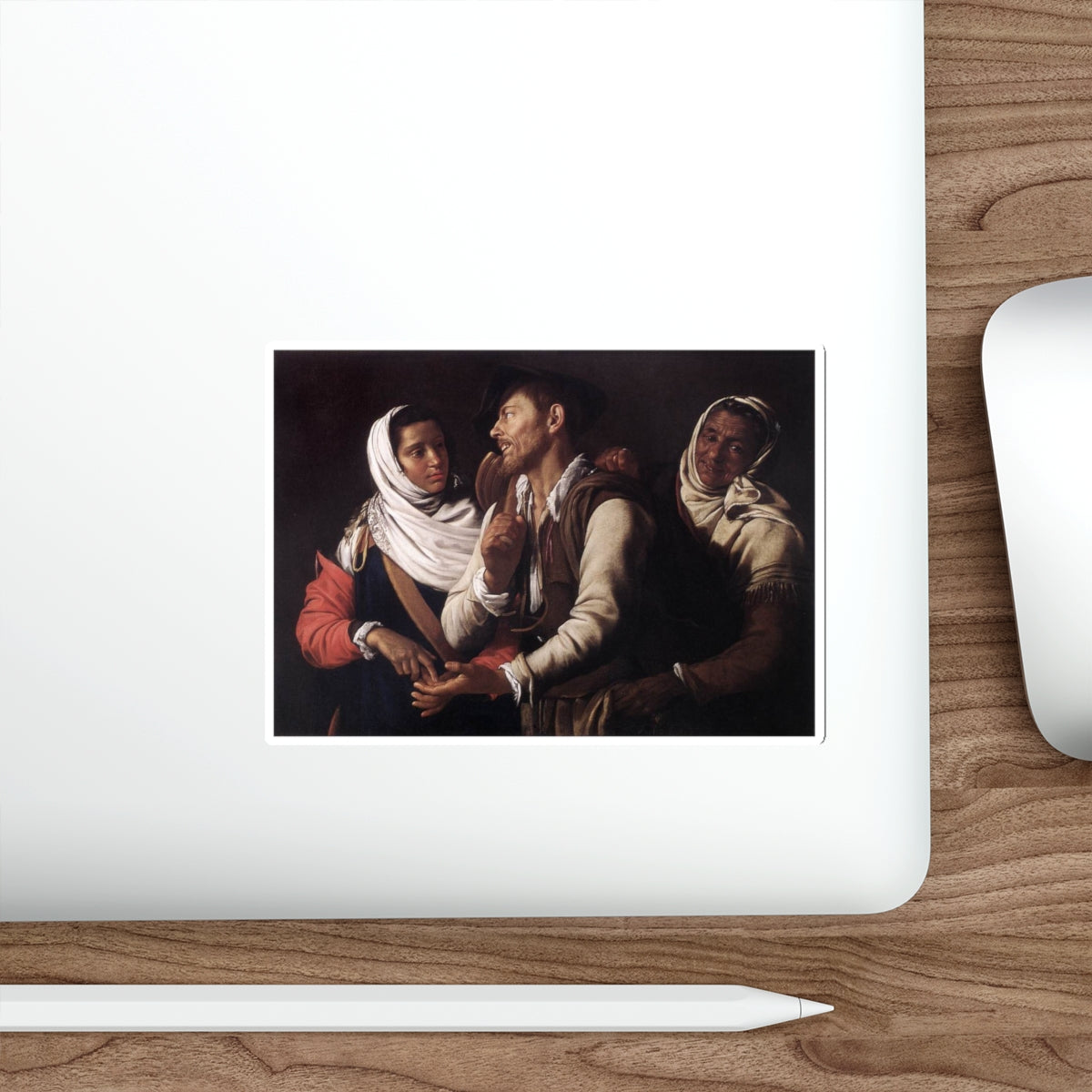 VOUET, Simon - The Fortuneteller (Artwork) STICKER Vinyl Die-Cut Decal-The Sticker Space