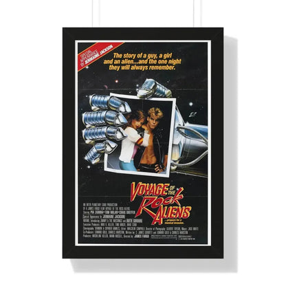 VOYAGE OF THE ROCK ALIENS 1984 - Framed Movie Poster 16″ x 24″ Black - The Sticker Space