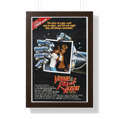 VOYAGE OF THE ROCK ALIENS 1984 - Framed Movie Poster 16″ x 24″ Walnut - The Sticker Space