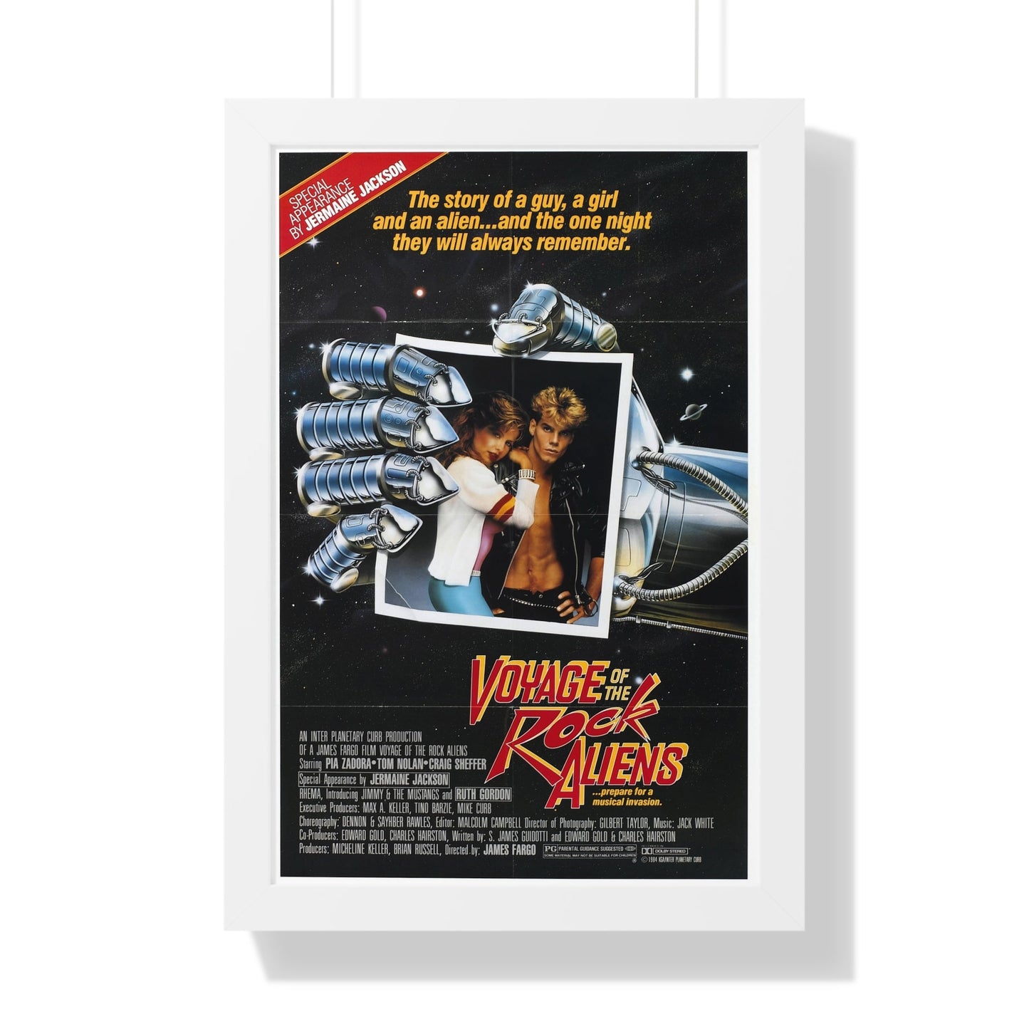 VOYAGE OF THE ROCK ALIENS 1984 - Framed Movie Poster-16″ x 24″-The Sticker Space