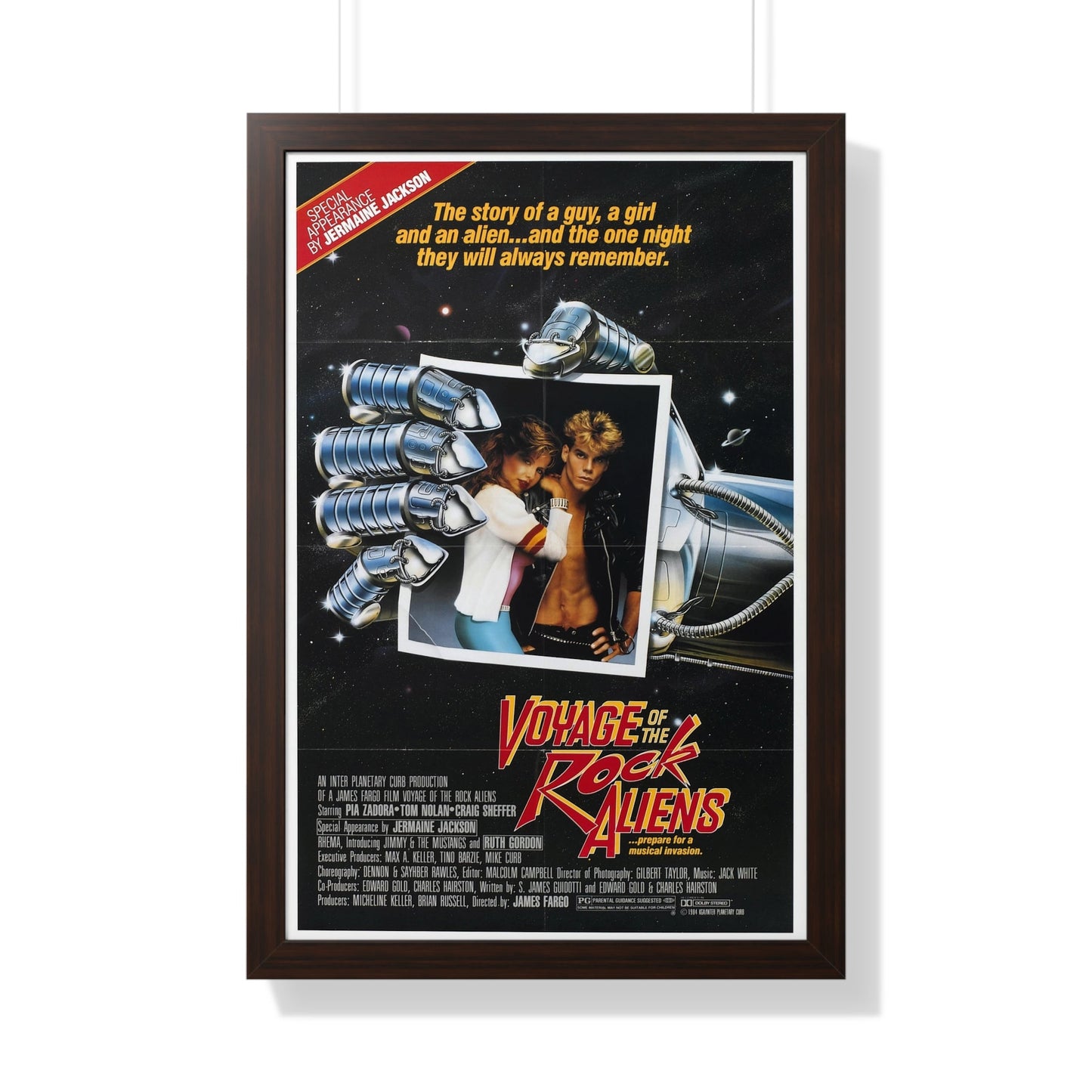 VOYAGE OF THE ROCK ALIENS 1984 - Framed Movie Poster-20" x 30"-The Sticker Space