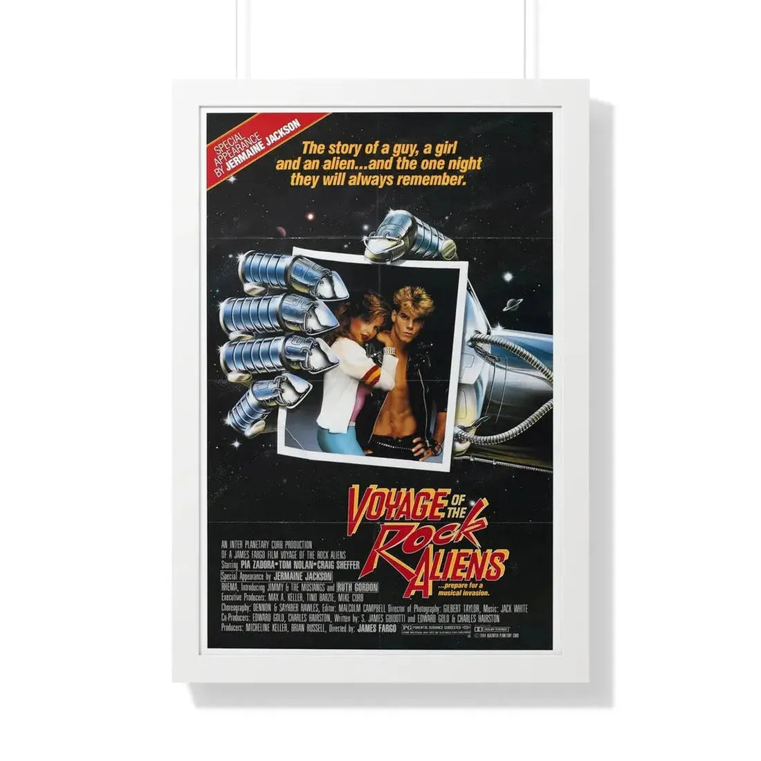 VOYAGE OF THE ROCK ALIENS 1984 - Framed Movie Poster 20" x 30" White - The Sticker Space