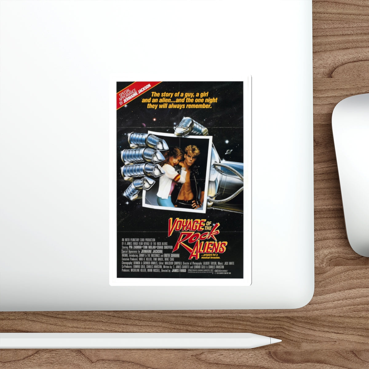 VOYAGE OF THE ROCK ALIENS 1984 Movie Poster STICKER Vinyl Die-Cut Decal-The Sticker Space