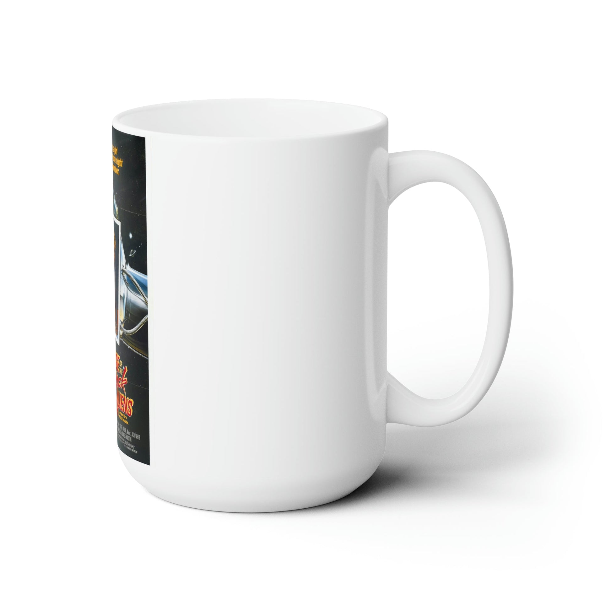 VOYAGE OF THE ROCK ALIENS 1984 Movie Poster - White Coffee Cup 15oz-15oz-The Sticker Space