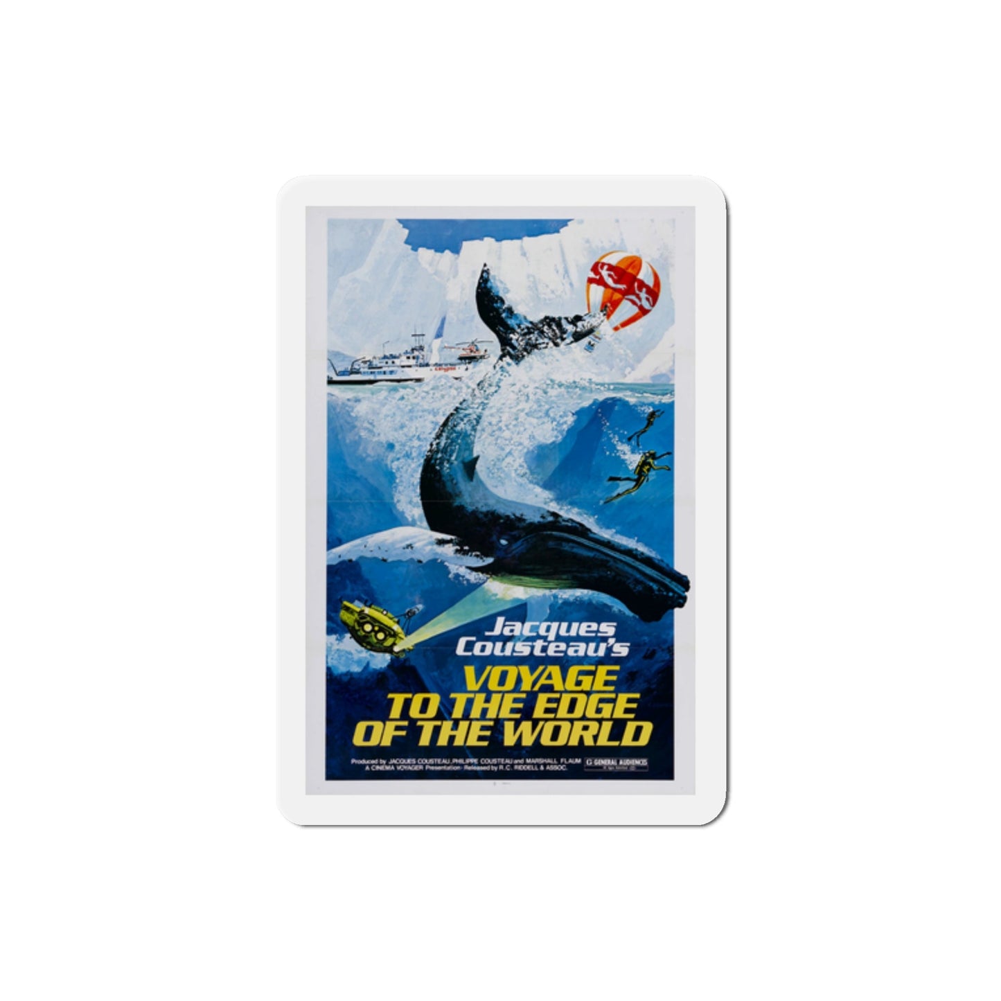 Voyage to the Edge of the World 1977 Movie Poster Die-Cut Magnet-2" x 2"-The Sticker Space