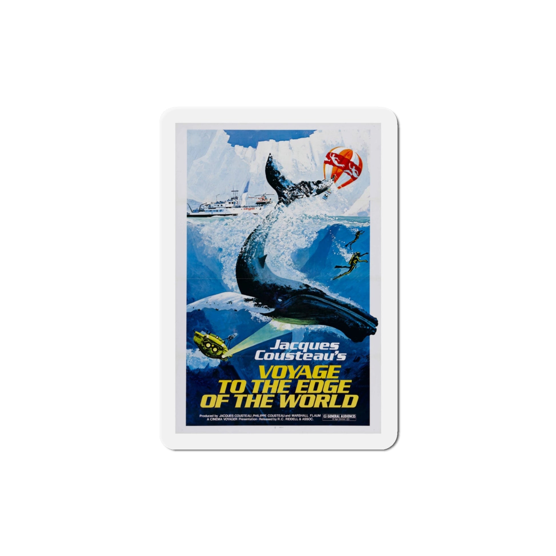 Voyage to the Edge of the World 1977 Movie Poster Die-Cut Magnet-3" x 3"-The Sticker Space