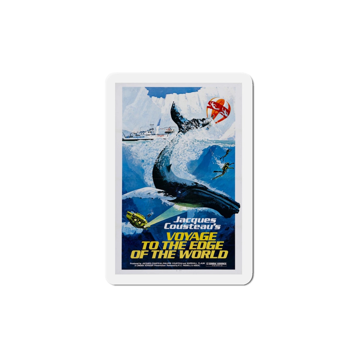 Voyage to the Edge of the World 1977 Movie Poster Die-Cut Magnet-5 Inch-The Sticker Space