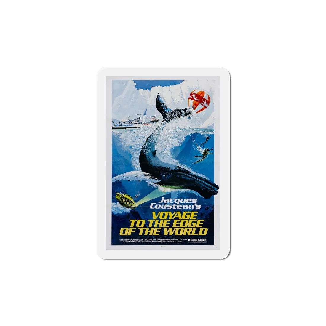Voyage to the Edge of the World 1977 Movie Poster Refrigerator Magnet 6 Inch - The Sticker Space