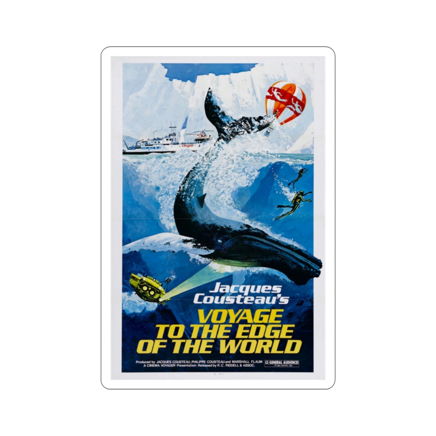 Voyage to the Edge of the World 1977 Movie Poster STICKER Vinyl Die-Cut Decal-2 Inch-The Sticker Space