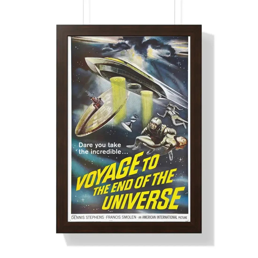 VOYAGE TO THE END OF THE UNIVERSE (ICARUS XB 1 IKARIA XB 1) 1963 - Framed Movie Poster 16″ x 24″ Walnut - The Sticker Space