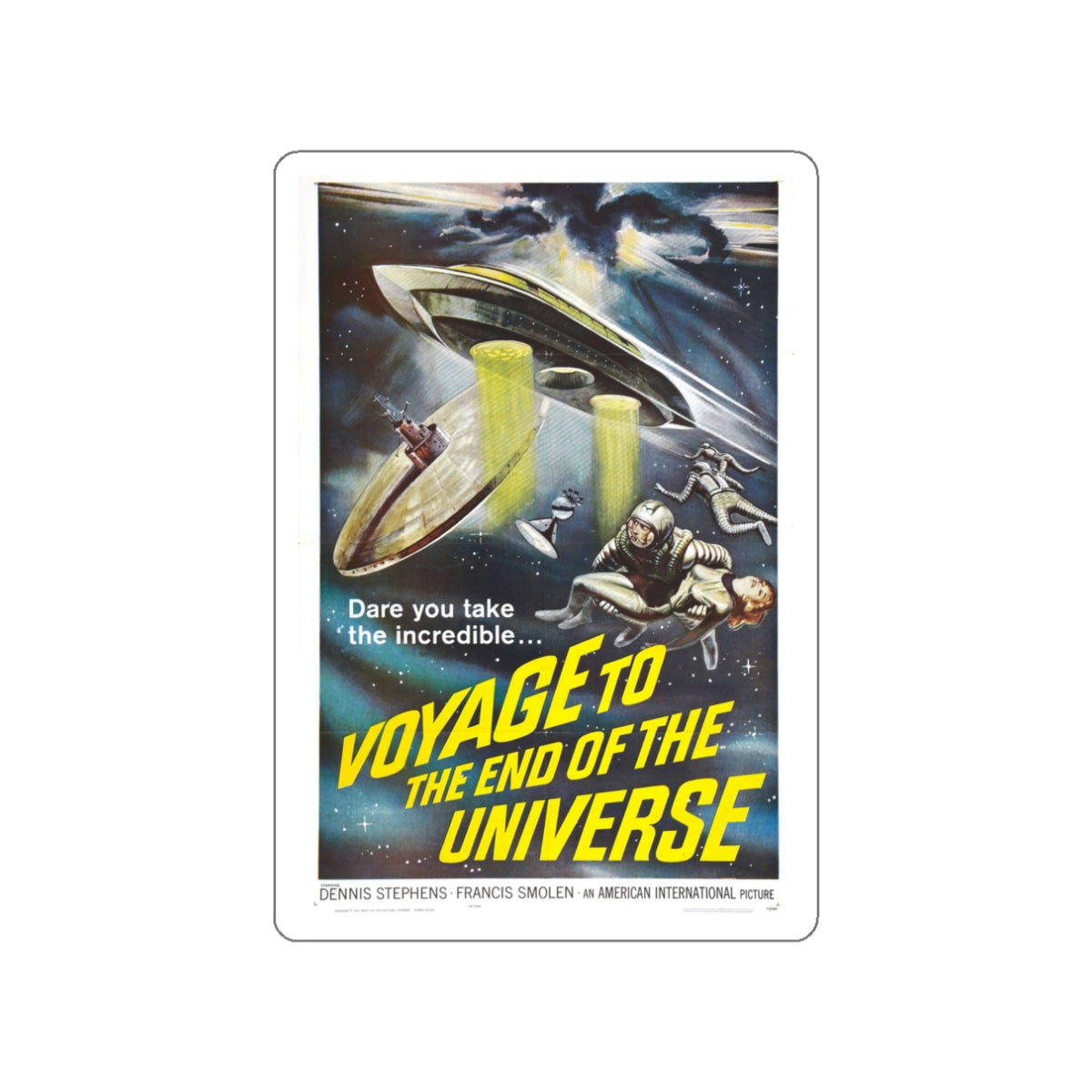 VOYAGE TO THE END OF THE UNIVERSE (ICARUS XB 1 IKARIA XB 1) 1963 Movie Poster STICKER Vinyl Die-Cut Decal-White-The Sticker Space