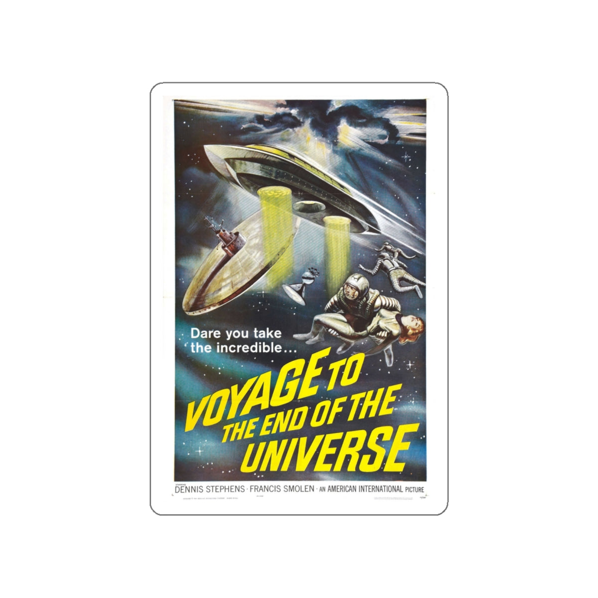 VOYAGE TO THE END OF THE UNIVERSE (ICARUS XB 1 IKARIA XB 1) 1963 Movie Poster STICKER Vinyl Die-Cut Decal-White-The Sticker Space