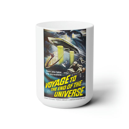 VOYAGE TO THE END OF THE UNIVERSE (ICARUS XB 1 IKARIA XB 1) 1963 Movie Poster - White Coffee Cup 15oz-15oz-The Sticker Space
