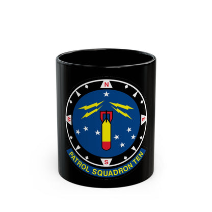 VP 10 Patrol Squadron Ten (U.S. Navy) Black Coffee Mug-11oz-The Sticker Space