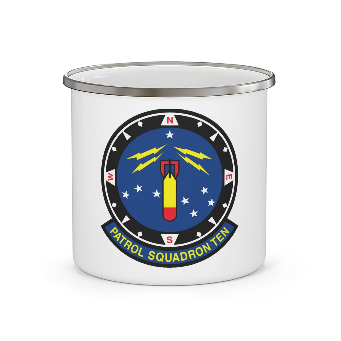 VP 10 Patrol Squadron Ten (U.S. Navy) Enamel Mug 12oz-12oz-The Sticker Space