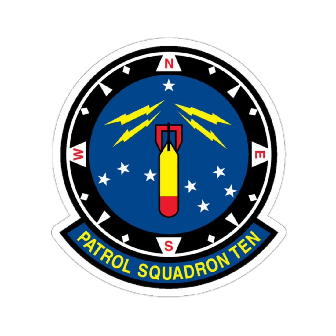 VP 10 Patrol Squadron Ten (U.S. Navy) STICKER Vinyl Die-Cut Decal 2 Inch - The Sticker Space
