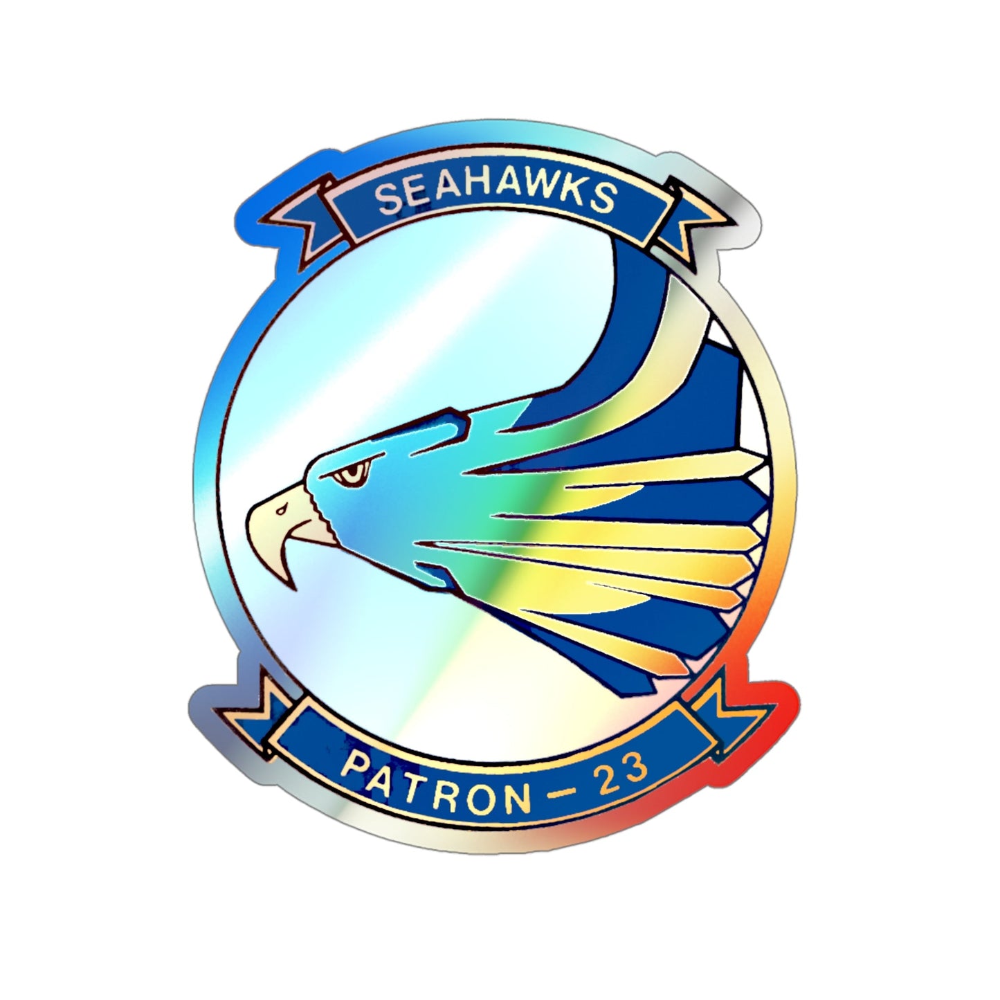 VP 23 Seahawks (U.S. Navy) Holographic STICKER Die-Cut Vinyl Decal-4 Inch-The Sticker Space