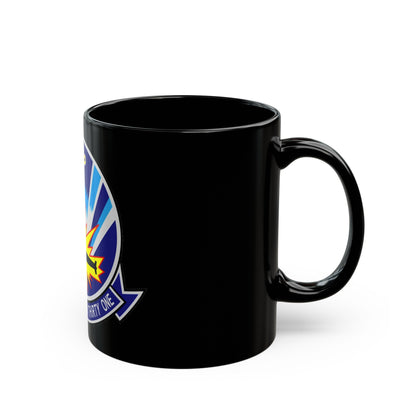 VP 31 Black Lightnings or Genies (U.S. Navy) Black Coffee Mug-The Sticker Space