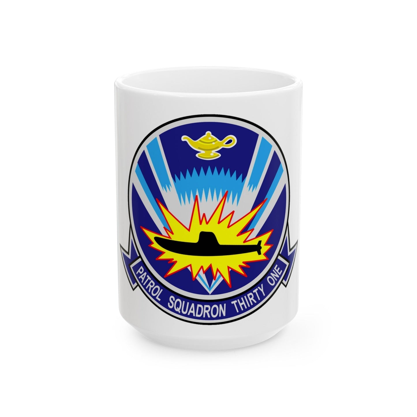 VP 31 Black Lightnings or Genies (U.S. Navy) White Coffee Mug-15oz-The Sticker Space