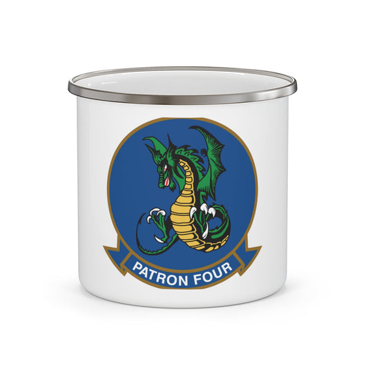 VP 4 Skinny Dragons (U.S. Navy) Enamel Mug 12oz-12oz-The Sticker Space