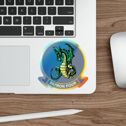 VP 4 Skinny Dragons (U.S. Navy) Holographic STICKER Die-Cut Vinyl Decal-The Sticker Space