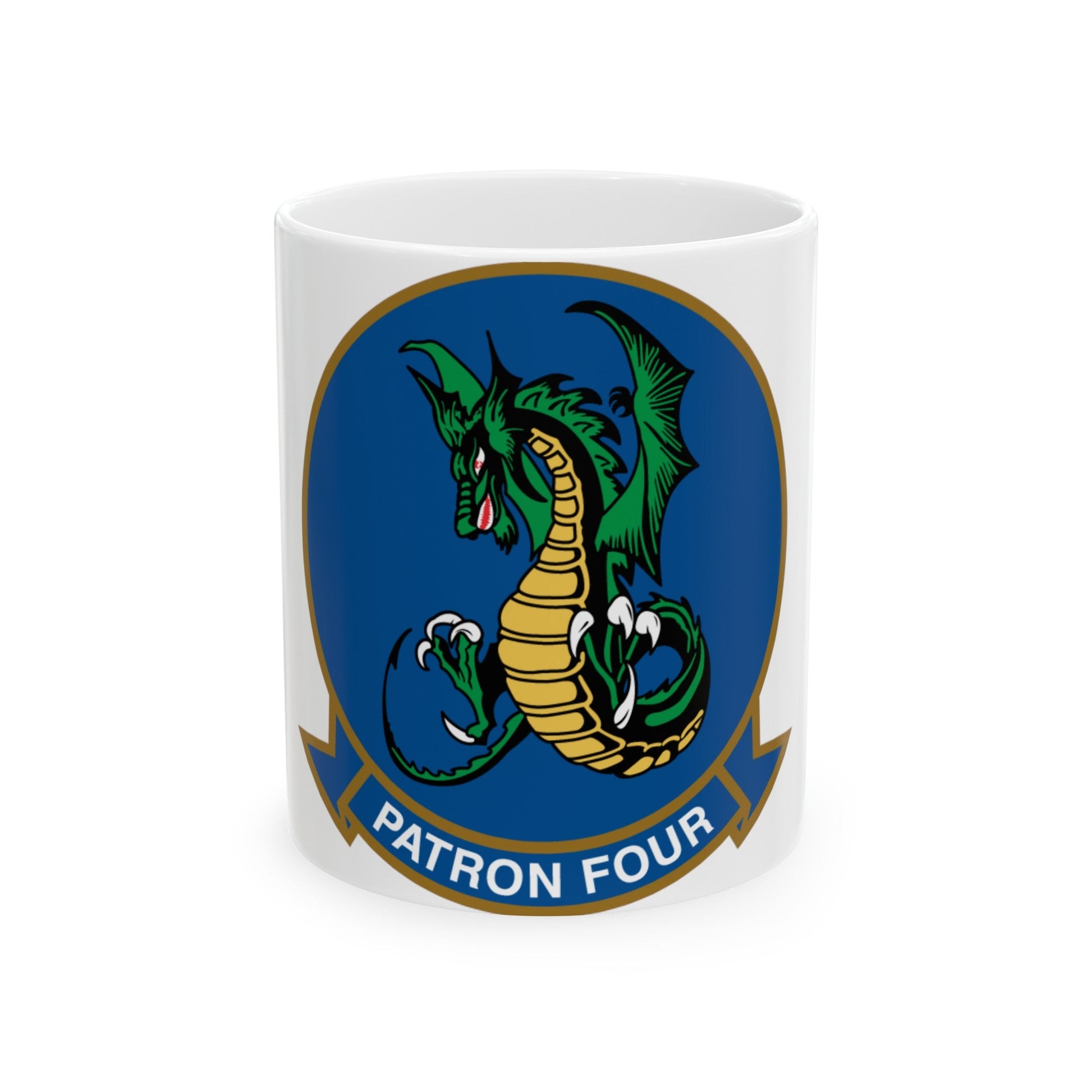 VP 4 Skinny Dragons (U.S. Navy) White Coffee Mug-11oz-The Sticker Space