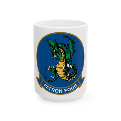 VP 4 Skinny Dragons (U.S. Navy) White Coffee Mug-15oz-The Sticker Space