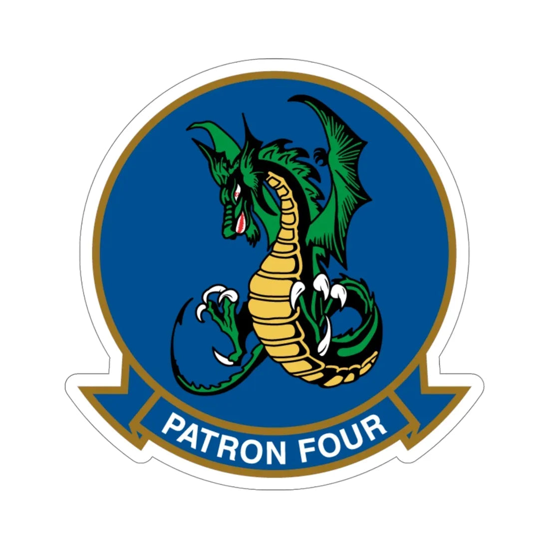 VP 4 Skinny Dragons (U.S. Navy) STICKER Vinyl Die-Cut Decal 4 Inch - The Sticker Space