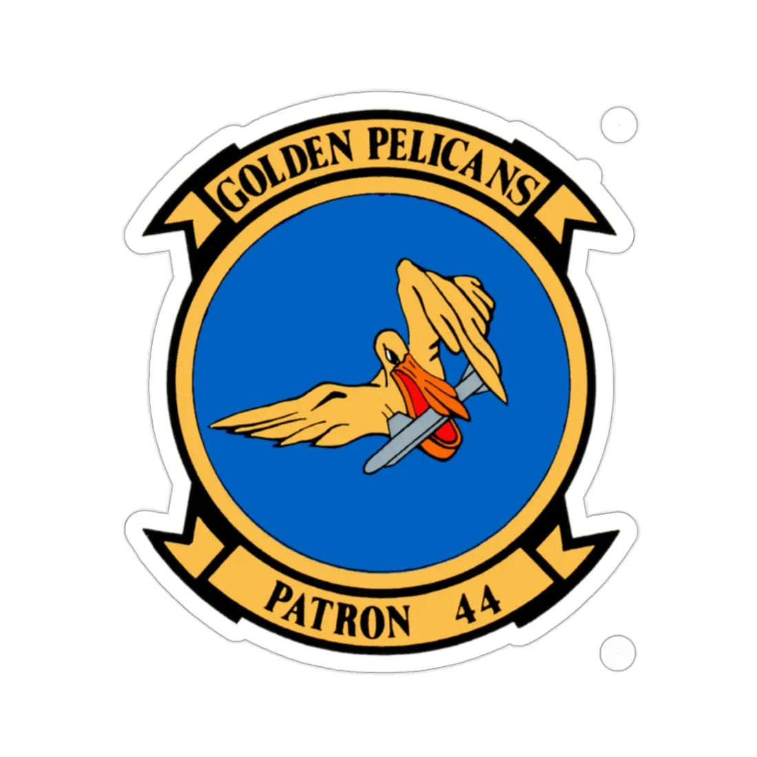 VP 44 Golden Pelicans (U.S. Navy) STICKER Vinyl Die-Cut Decal 2 Inch - The Sticker Space