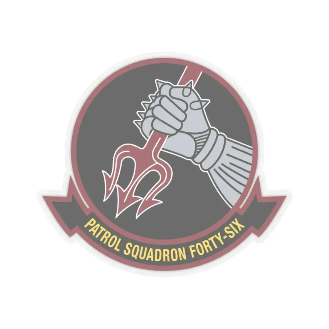 VP 46 Patrol Squadron Forty Six v2 (U.S. Navy) STICKER Vinyl Kiss-Cut Decal 3 Inch Transparent - The Sticker Space