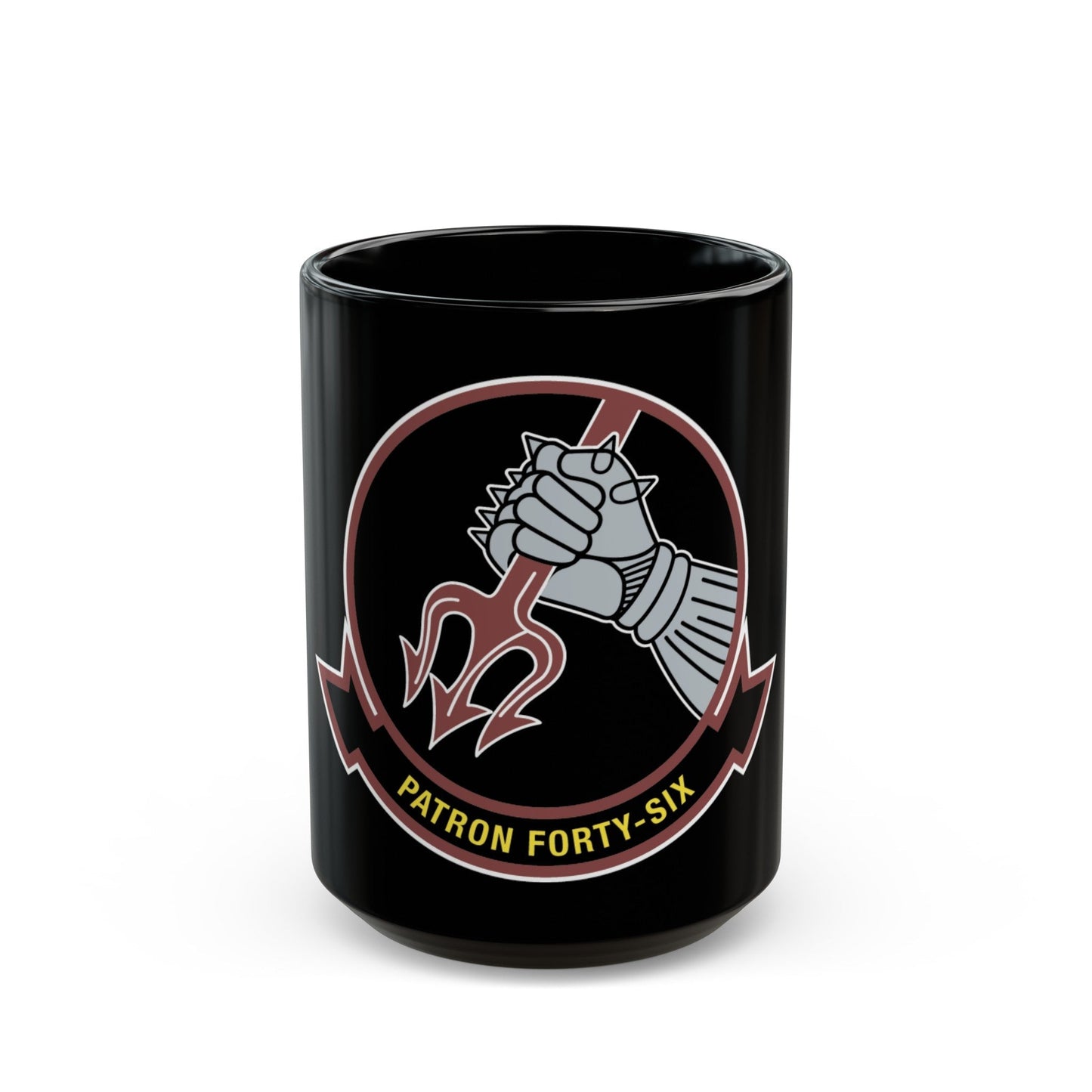 VP 46 Patron Forty Six (U.S. Navy) Black Coffee Mug-15oz-The Sticker Space