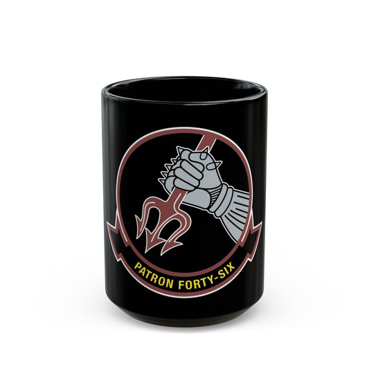 VP 46 Patron Forty Six (U.S. Navy) Black Coffee Mug-15oz-The Sticker Space