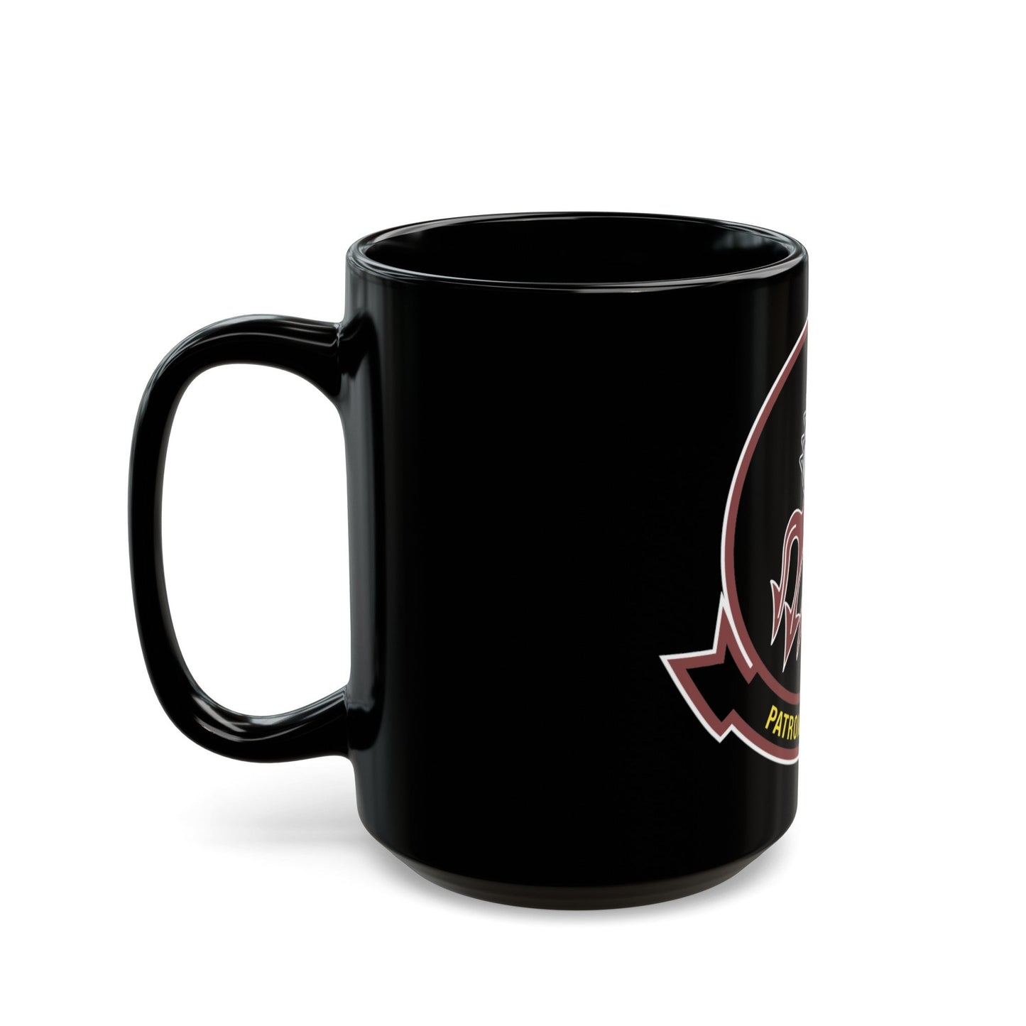 VP 46 Patron Forty Six (U.S. Navy) Black Coffee Mug-The Sticker Space