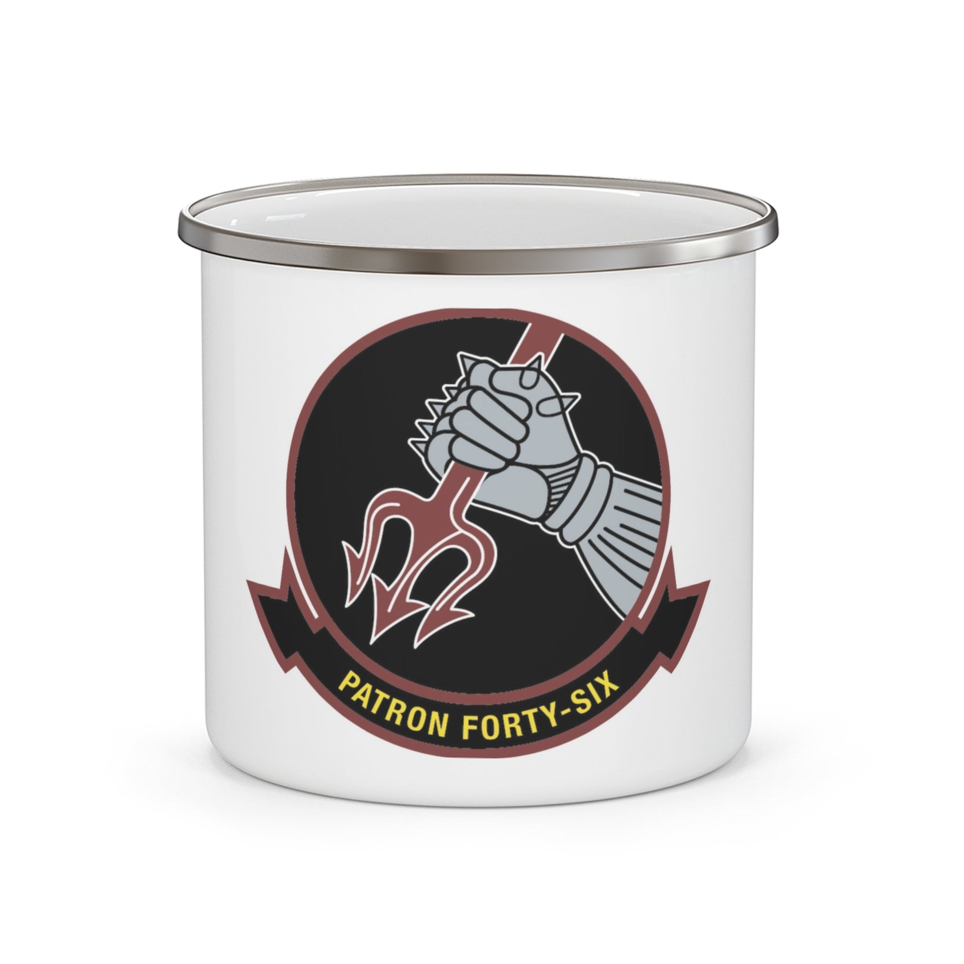 VP 46 Patron Forty Six (U.S. Navy) Enamel Mug 12oz-12oz-The Sticker Space