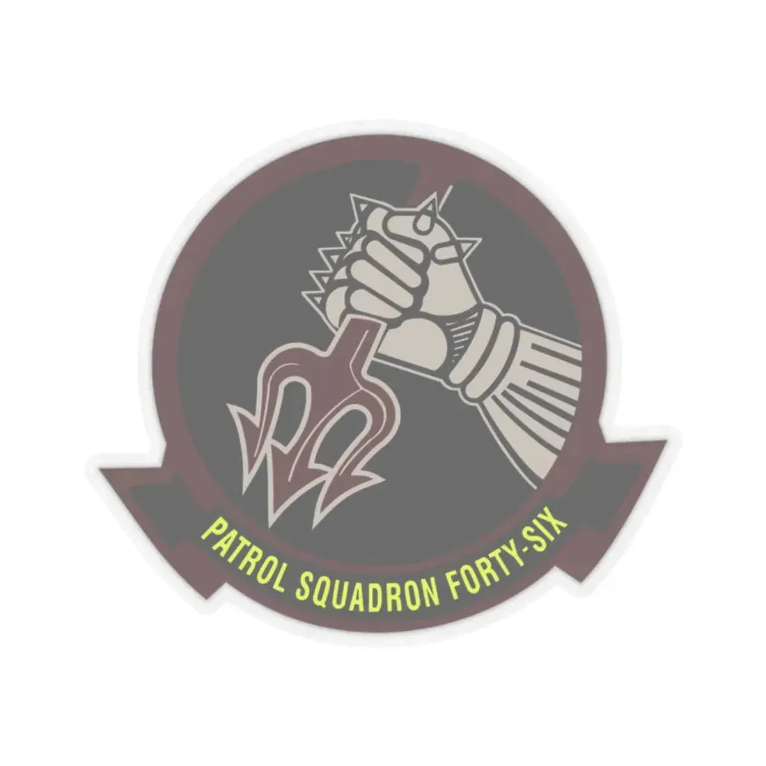 VP 46 v3 (U.S. Navy) STICKER Vinyl Kiss-Cut Decal 2 Inch Transparent - The Sticker Space