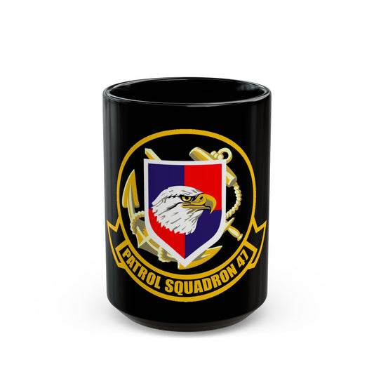 VP 47 Golden Swordsmen (U.S. Navy) Black Coffee Mug-15oz-The Sticker Space