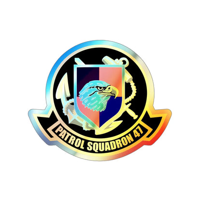 VP 47 Golden Swordsmen (U.S. Navy) Holographic STICKER Die-Cut Vinyl Decal 4 Inch Holographic - The Sticker Space