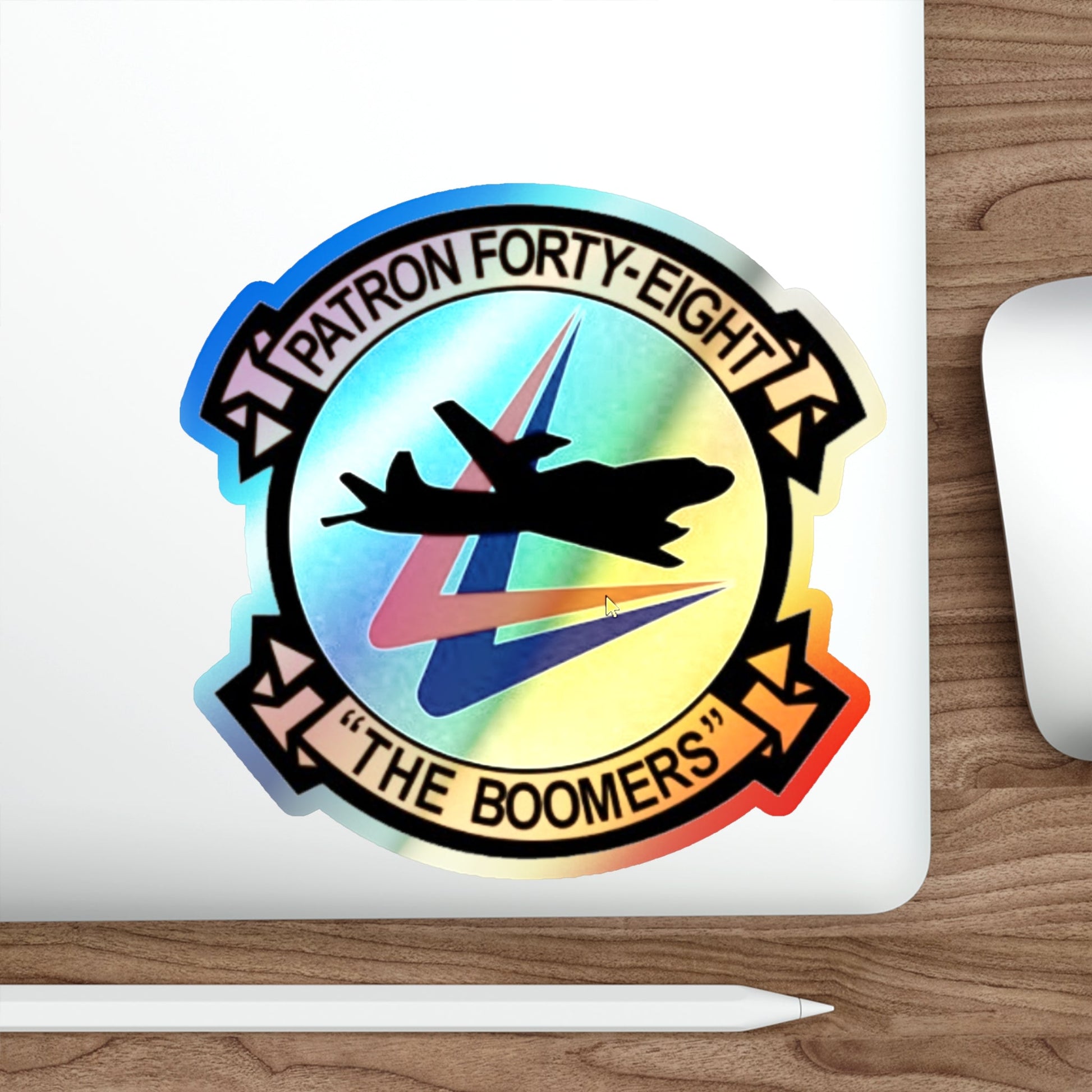 VP 48 Boomers or Pelicans 1946–1991 (U.S. Navy) Holographic STICKER Die-Cut Vinyl Decal-The Sticker Space