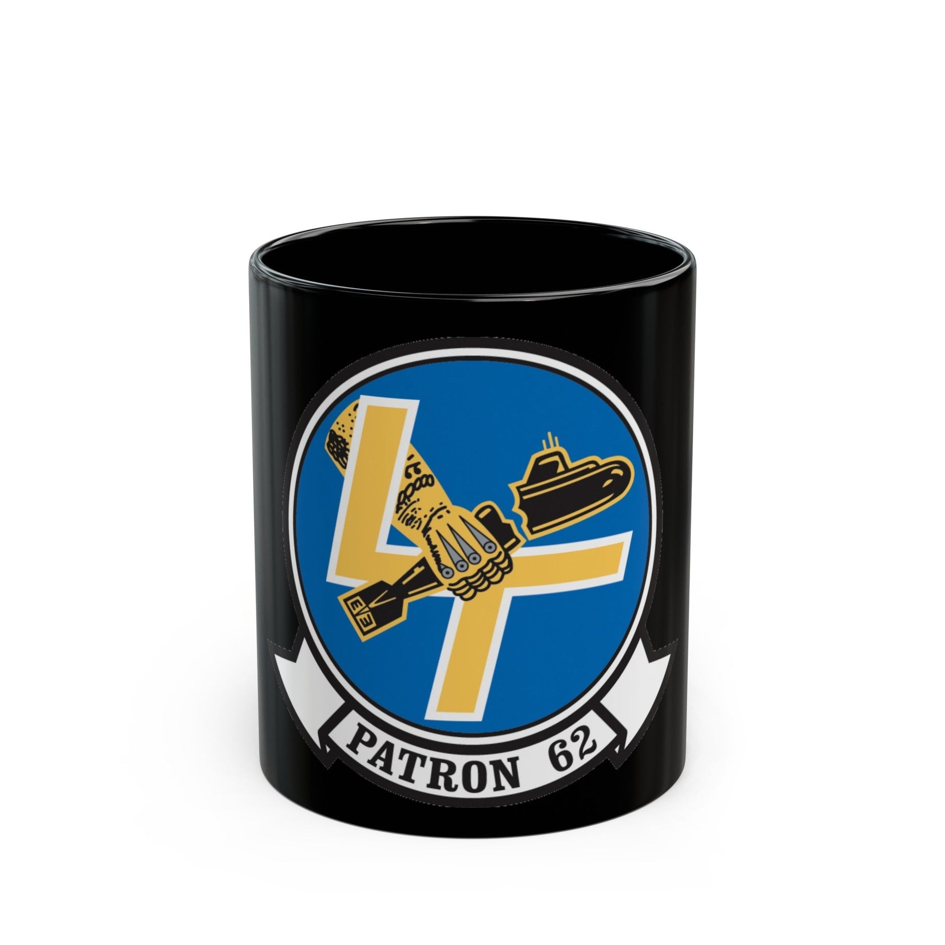 VP 62 Broadarrows (U.S. Navy) Black Coffee Mug-11oz-The Sticker Space