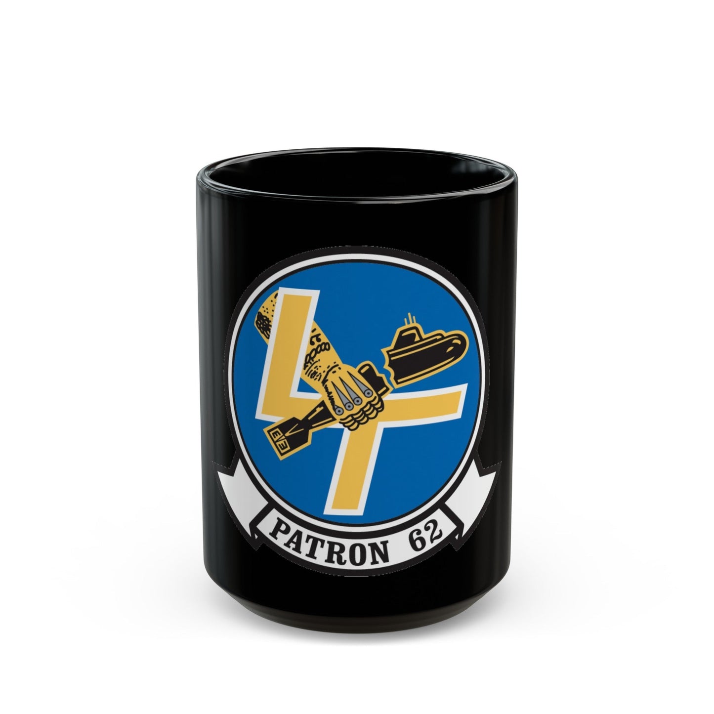 VP 62 Broadarrows (U.S. Navy) Black Coffee Mug-15oz-The Sticker Space