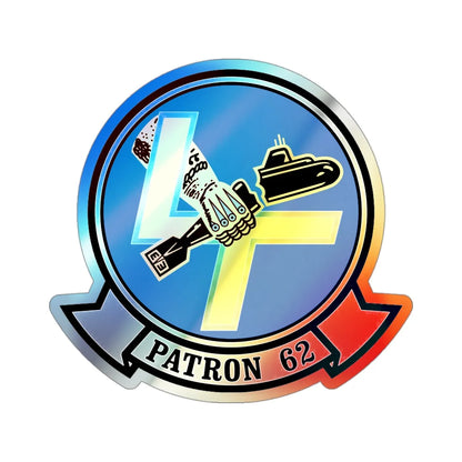 VP 62 Broadarrows (U.S. Navy) Holographic STICKER Die-Cut Vinyl Decal 3 Inch Holographic - The Sticker Space