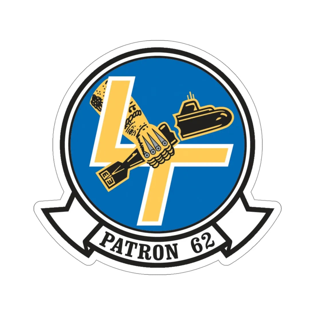 VP 62 Broadarrows (U.S. Navy) STICKER Vinyl Die-Cut Decal 4 Inch - The Sticker Space