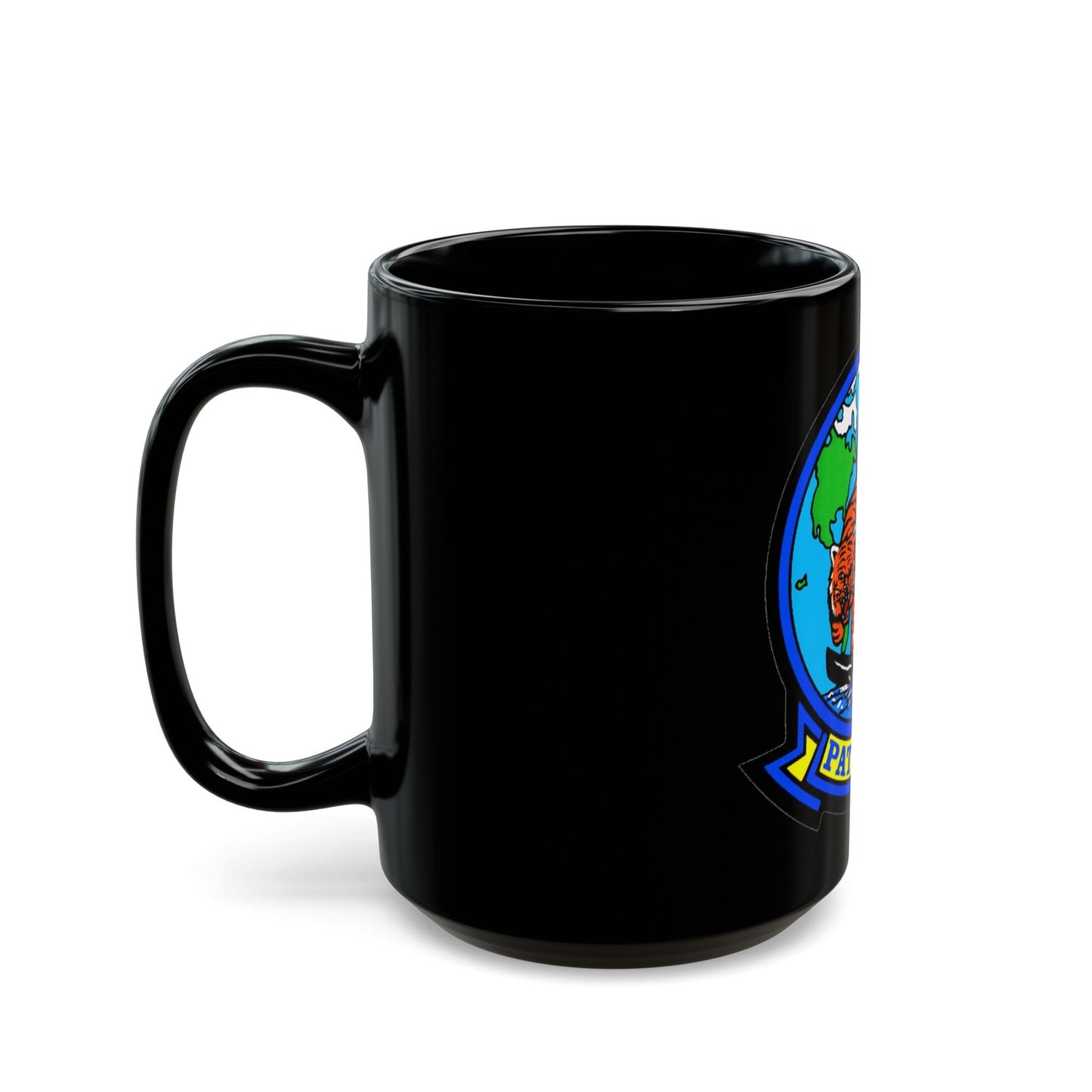 VP 8 Fighting Tigers (U.S. Navy) Black Coffee Mug-The Sticker Space