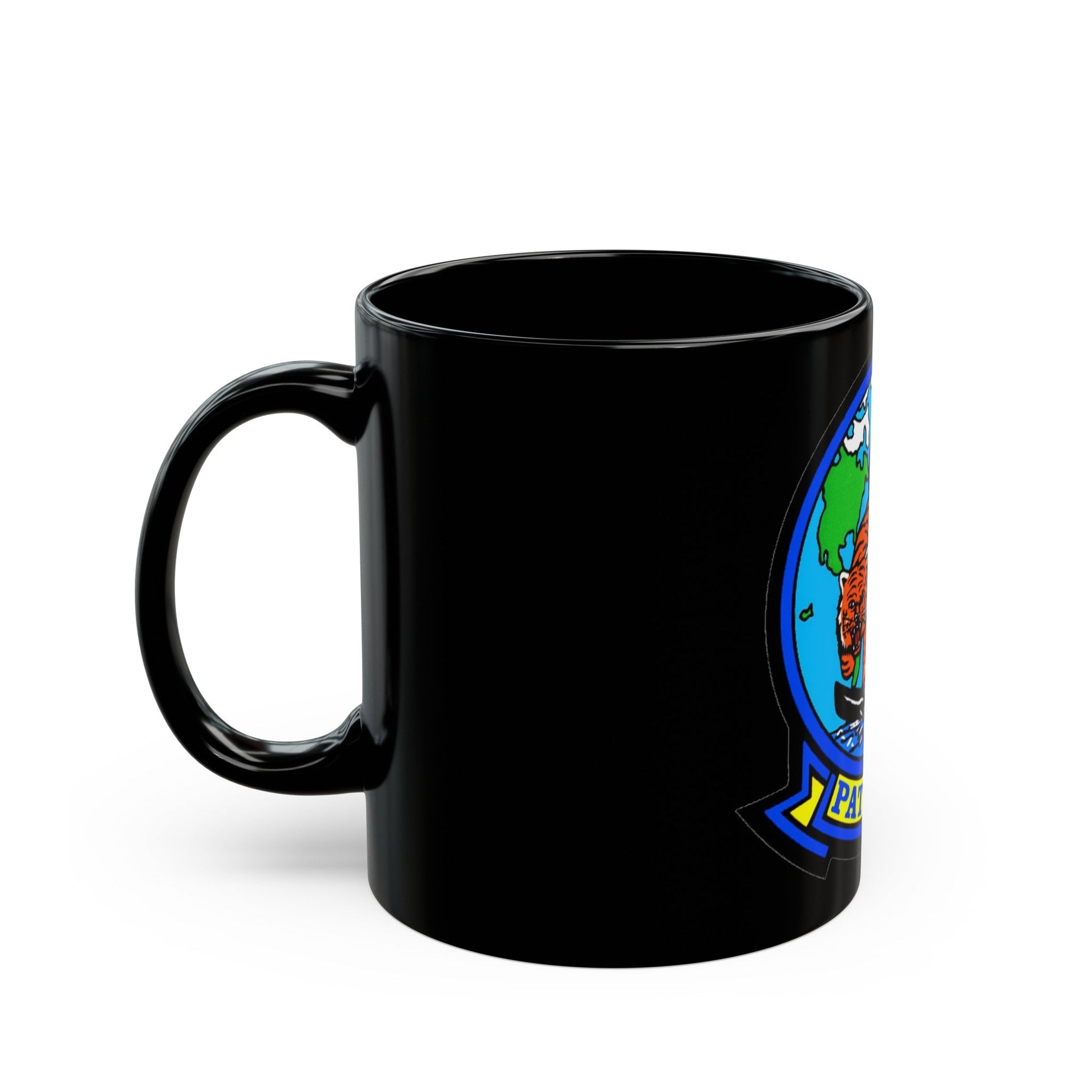 VP 8 Fighting Tigers (U.S. Navy) Black Coffee Mug-The Sticker Space