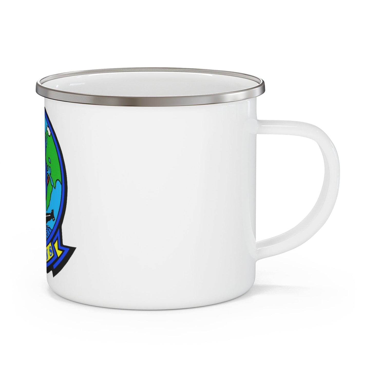 VP 8 Fighting Tigers (U.S. Navy) Enamel Mug 12oz-12oz-The Sticker Space