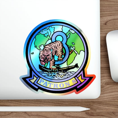 VP 8 Fighting Tigers (U.S. Navy) Holographic STICKER Die-Cut Vinyl Decal-The Sticker Space