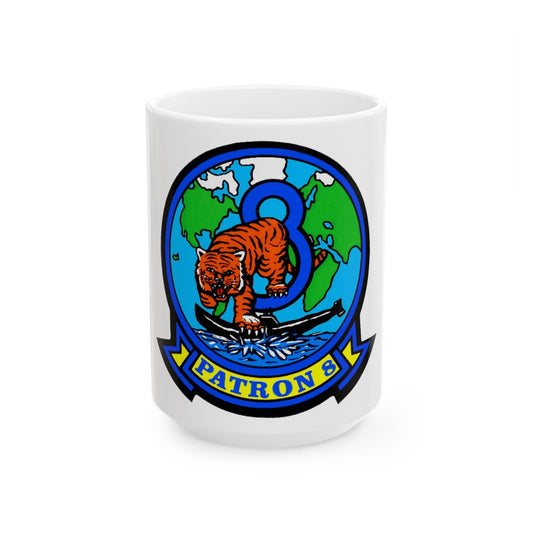 VP 8 Fighting Tigers (U.S. Navy) White Coffee Mug-15oz-The Sticker Space