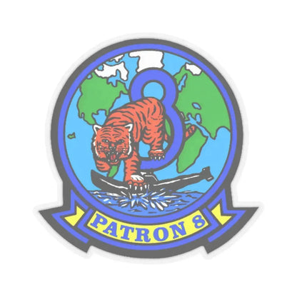 VP 8 Fighting Tigers (U.S. Navy) STICKER Vinyl Kiss-Cut Decal 2 Inch Transparent - The Sticker Space