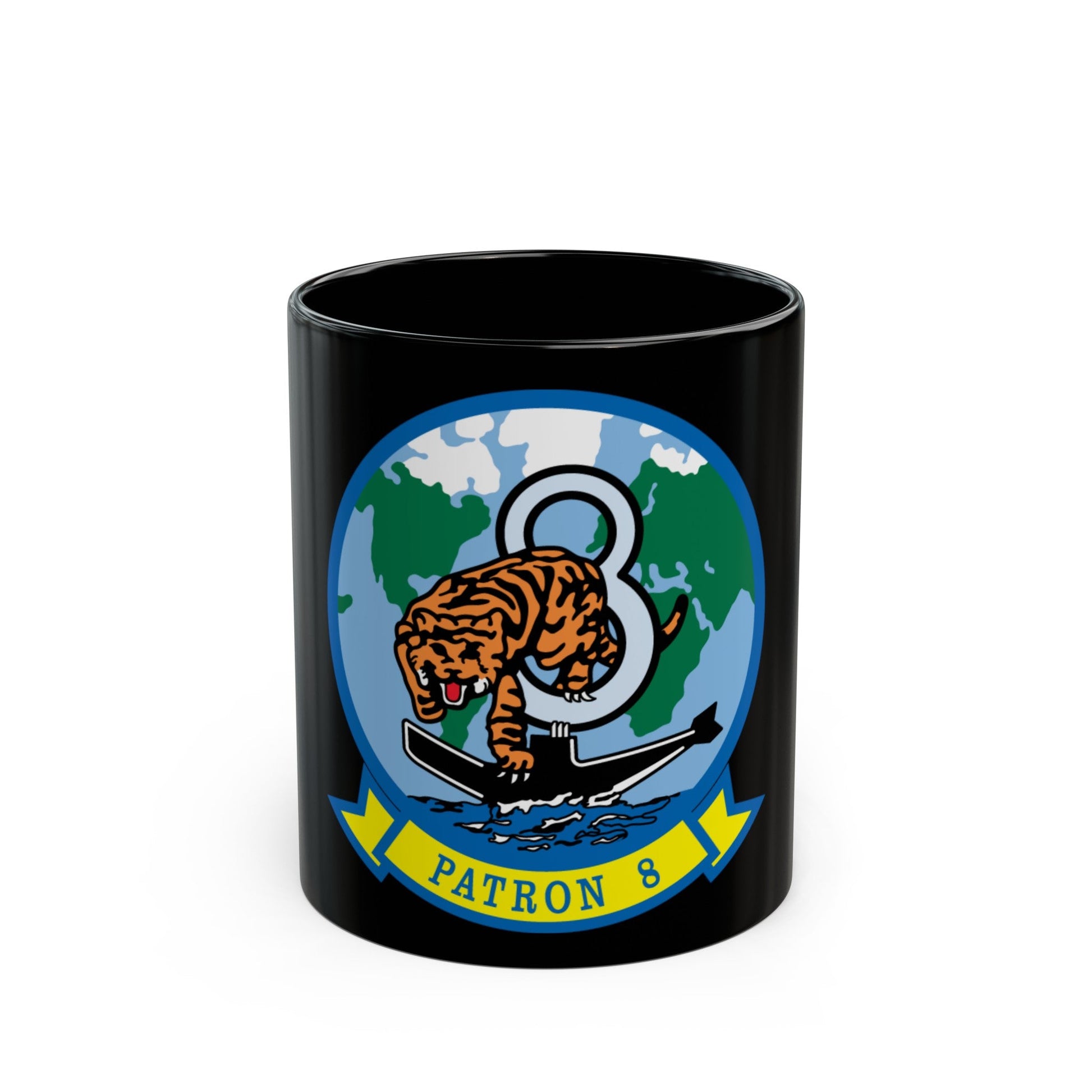 VP 8 PATRON 8 (U.S. Navy) Black Coffee Mug-11oz-The Sticker Space