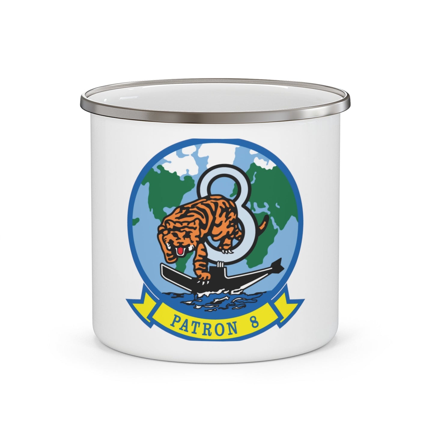 VP 8 PATRON 8 (U.S. Navy) Enamel Mug 12oz-12oz-The Sticker Space